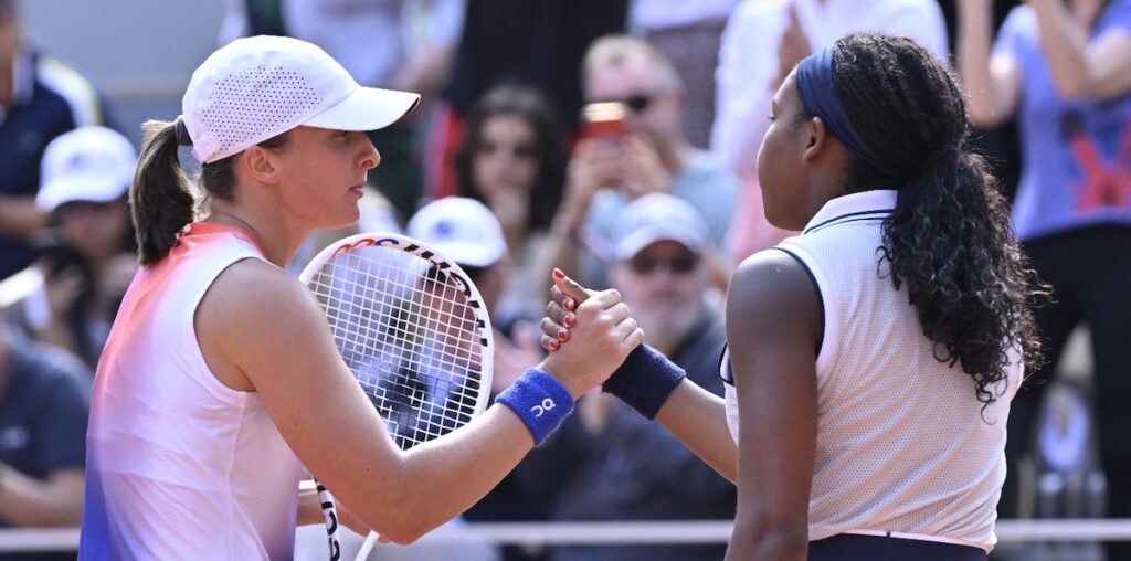 Iga Swiatek, surclassée par Cori Gauff : « Coco a bien joué mais je crois que c’est surtout venu de moi » Iga Swiatek, surclassée par Cori Gauff : « Coco a bien joué mais je crois que c’est surtout venu de moi »