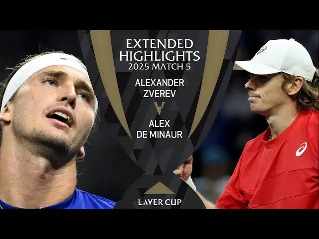 Vidéo: Regardez comment De Minaur a fermé Zverev lors du Match 5 de la Laver Cup 2025 à San Francisco Vidéo: Regardez comment De Minaur a fermé Zverev lors du Match 5 de la Laver Cup 2025 à San Francisco