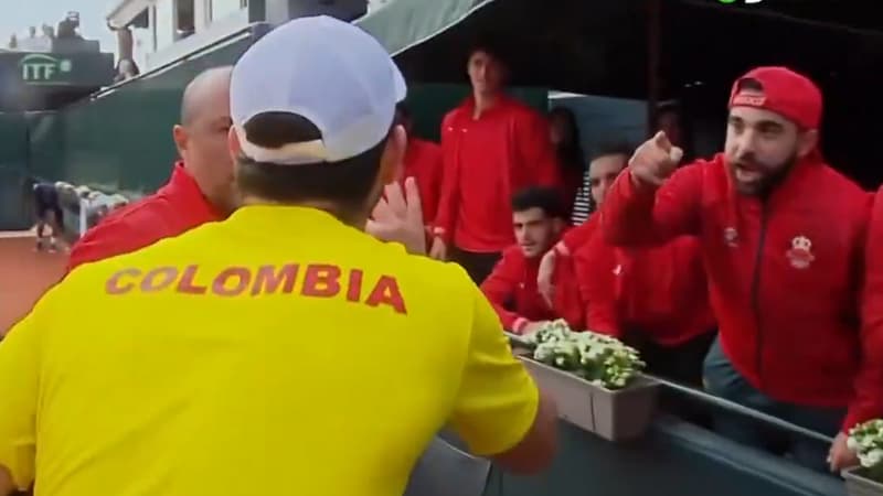 Une scène rarissime au tennis: chambrages, insultes et jets de bouteille… le match de Coupe Davis dégénère entre le Maroc et la Colombie